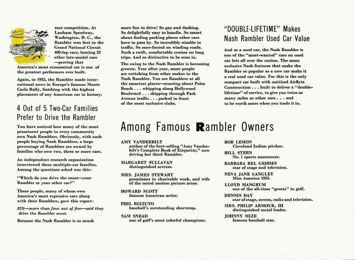 1954 Nash Rambler Brochure Page 8
